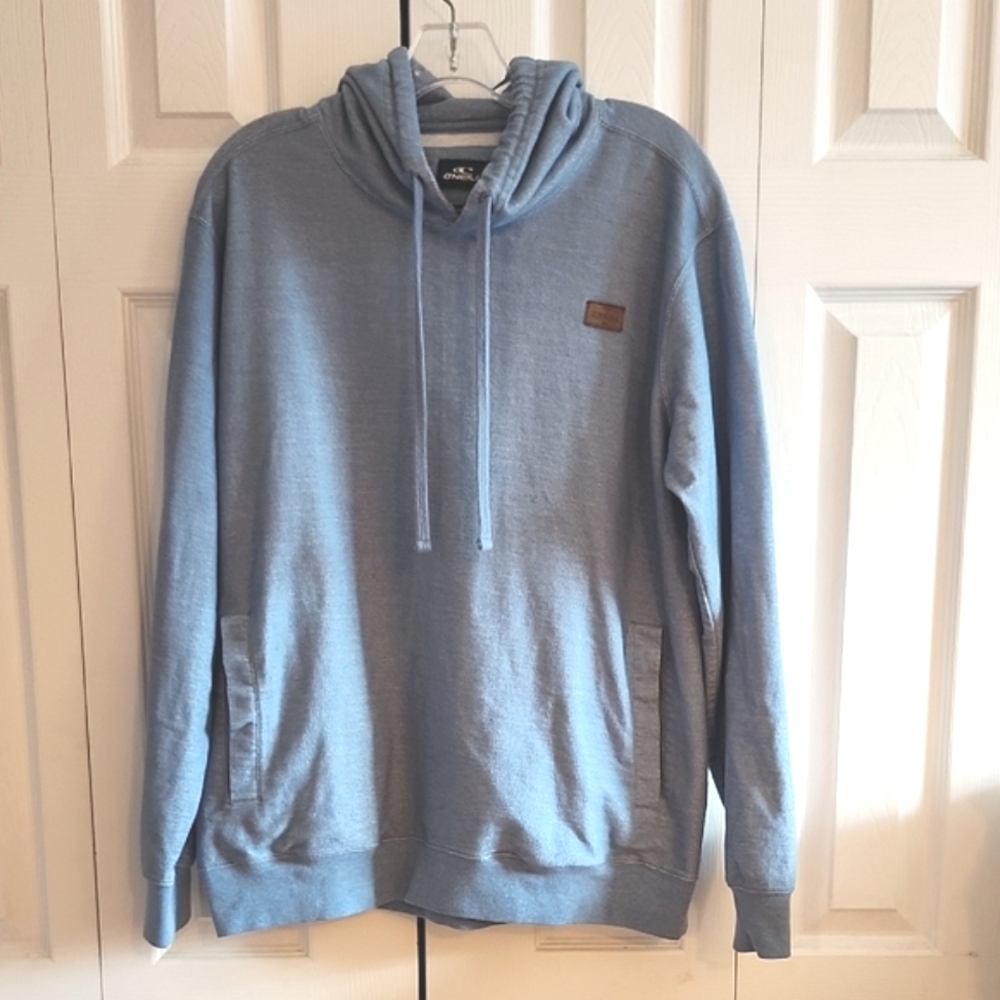 O'Neill Blue Pullover Sweatshirt Drawstring Hoodie Casual